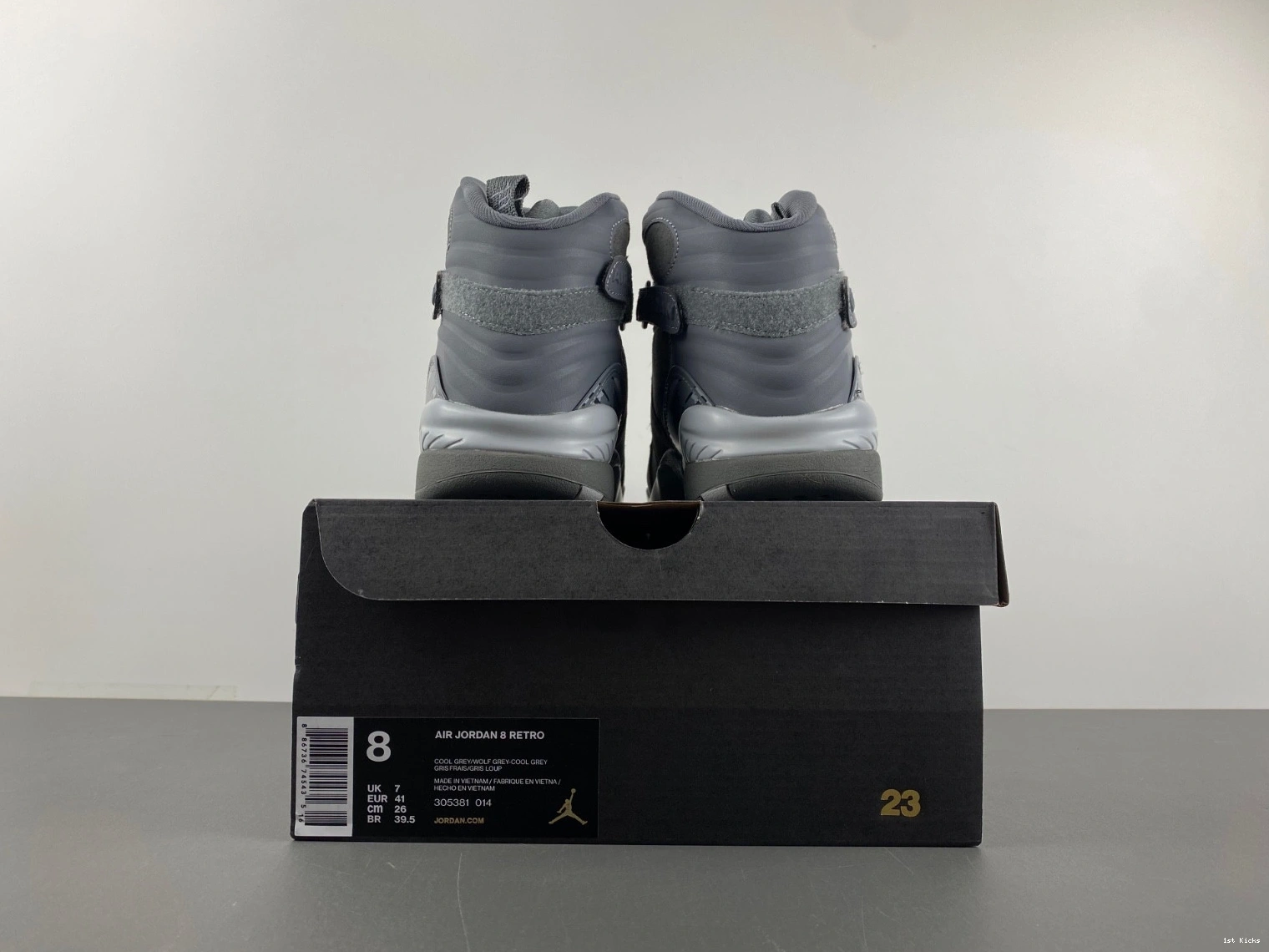 8 - Cool Men's Grey Jordan Retro 305381-014 1014